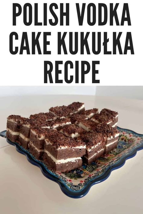 Vodka Cake Recipes, Polish Foodies, Vodka Cake, Booze Cake, Polish Dishes, Liquor Cake, Polish Vodka, Polish Foods, Cake Vodka