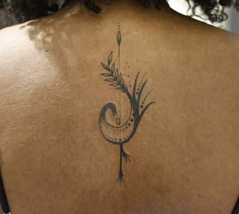 African Tattoo Symbols, Guyanese Tattoo Ideas, Adrinka Tattoo, Ethiopian Tattoos For Women, Igbo Tattoo Ideas, African Bird Tattoo, Adrinka Symbols Tattoo Creative Design, Sankofa Tattoo Ideas, West African Tattoos