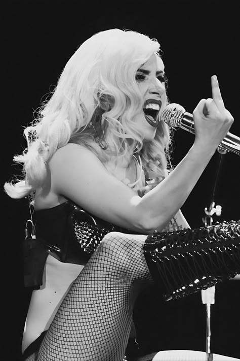 Lady Gaga Middle Finger Poster, Feminist Print, Black and White Wall Art, Vintage Print, Photography Prints, Music Poster, Digital Download The Fame Monster, Lady Gaga Photos, Lady Gaga Pictures, I'm With The Band, Melanie Martinez, Girl Crush, Lady Gaga, On Stage, Lana Del Rey