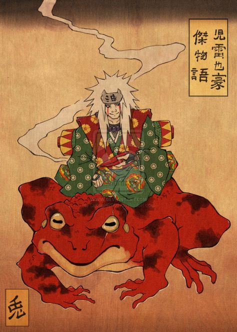 Naruto - Jiraiya, Toad Sage Tato Naruto, Orochimaru Wallpapers, Naruto Jiraiya, Libra Tattoo, Design Sheet, Arte Ninja, Design Dragon, Frog Tattoos, More Tattoo