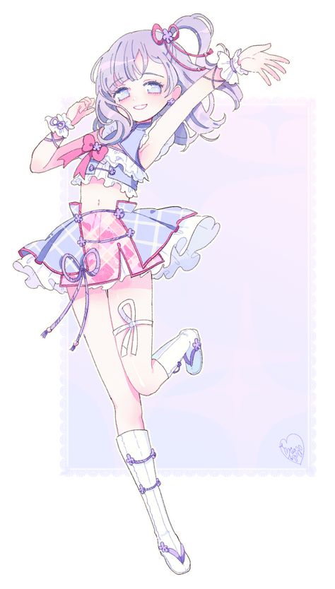 Magical Girl Outfit, Arte Inspo, Dessin Adorable, Kawaii Drawings, Kawaii Art, Anime Poses Reference, Drawing Base, Anime Poses, A Drawing