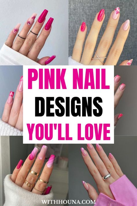 63 The Trendiest Pink Nail Designs and Pink Nails We're Obsessed Over Pink Nail Ideas Short, Nail Ideas Light Pink, Bright Pink Nail Ideas, Pink Nails Pastel, Pink Nails Neon, Nails Pastel Pink, Cute Pink Nail Designs, Nails Cute Pink, Best Nail Polish Brands