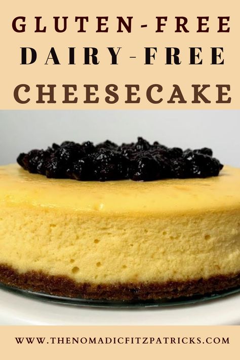 Gluten-Free & Dairy-Free Cheesecake Dairy Free Cheesecake Recipe, Dessert Cheesecake, Dairy Free Cheesecake, Stomachache, Lime Pie Recipe, Dairy Free Treats, Cheesecake Recipes Classic, Gluten Free Cheesecake, Gluten And Dairy Free