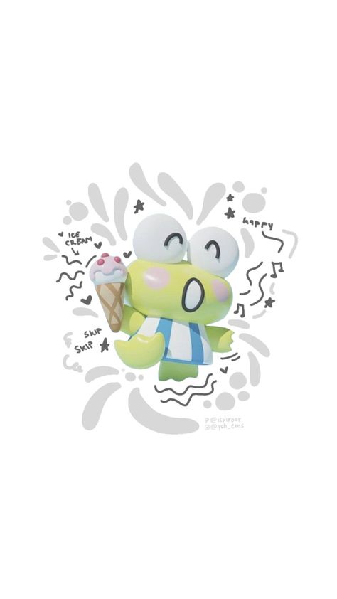 Kero Kerropi • Kero Kero Keroppi • Game of Dice • frog • wallpaper • sanrio • sanrio wallpaper Wallpaper Sanrio, Sanrio Aesthetic, Cartoon Character, Kawaii