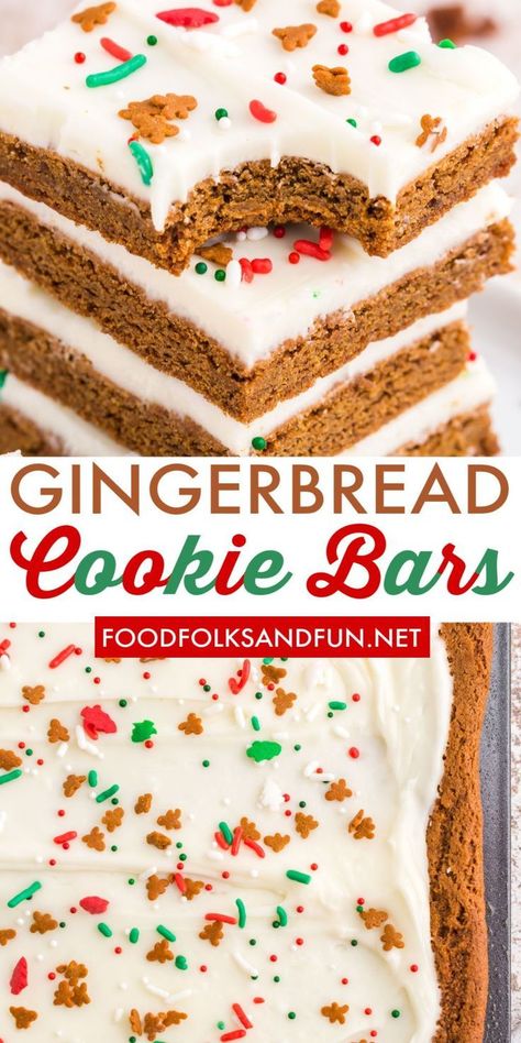 Food Recipes For Large Groups, Easy Kid Friendly Christmas Treats, Thanksgiving Gingerbread Cookies, Easy Finger Food For Party Simple Snacks, East Food For A Crowd, Gingerbread Cookie Bars Easy, Christmas Cookies Large Batch, Easy Holiday Bars, Ginger Bread Cookie Bars