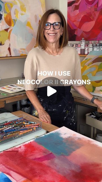 Julie Prichard Artist on Instagram: "Is there anyone who does NOT like these crayons? With water or dry, I love them! What’s your favorite tip for the Neocolor II crayons? Let’s get a list going 🙌" Neocolor Ii Art, Neocolor Ii, Artist On Instagram, Art Tutorials, Art Lessons, Crayon, I Love, Let It Be, Water