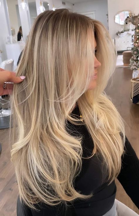 Blonde Balayage No Money Piece, Long Blonde Hair With Face Framing, Victoria Secret Blonde Hair, Dirty Blonde Inspo Hair, Vanilla Blonde Highlights On Brown Hair, Bright Fall Blonde, Short Creamy Blonde Hair, Blonde For Pale Skin Blue Eyes, Creamy Golden Blonde Hair