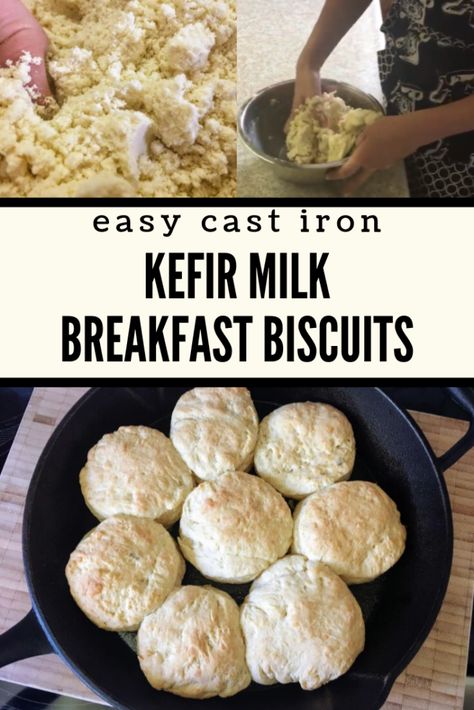 Milk Kefir Recipes, Kefir Milk, Kefir Benefits, Morning Toast, Milk Biscuits, Kefir Recipes, Easy Skillet Meals, Breakfast Biscuits, Milk Kefir