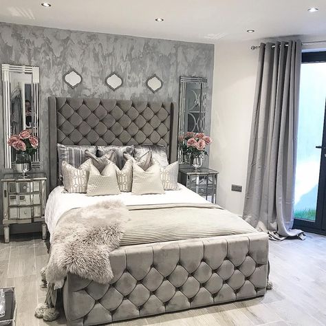 Glam Bedroom Decor, Future Apartment Decor, Bedroom Remodel, Teen Bedroom Decor, Room Makeover Bedroom, Master Bedrooms Decor, Remodel Bedroom, House Interior Decor, Room Inspiration Bedroom