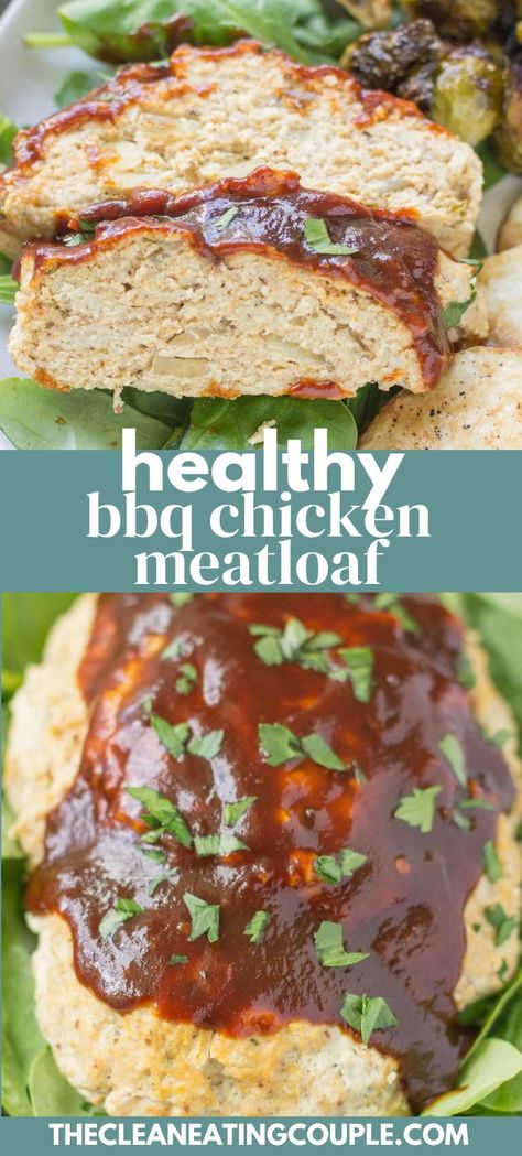 BBQ Chicken Meatloaf is a delicious, healthy, one pan dinner. Paleo + Whole30 - you can make this healthy meatloaf in the instant pot, slow cooker or oven! Healthy One Pan Dinner, Healthy Meatloaf, Dinner Paleo, Chicken Meatloaf, Instant Pot Slow Cooker, Easy Whole 30 Recipes, Easy Clean Eating Recipes, Healthy Paleo Recipes, One Pan Dinner