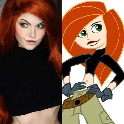 Kim possible #cosplay Halloween Costumes Redhead, Kim Possible Costume, Kim Possible Cosplay, 3d Print Design, Green Cosplay, Punk Disney Princesses, Green Halloween, Funny Image, Hot Halloween Outfits