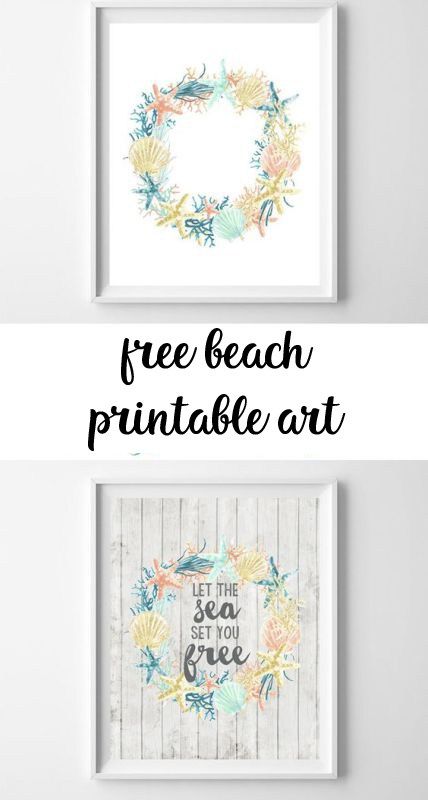 Beach Printables, Rustic Home Interiors, Summer Watercolor, Summer Printables, Decor Quotes, Fixer Upper Style, Free Printable Art, Beach Wall Decor, Art Summer