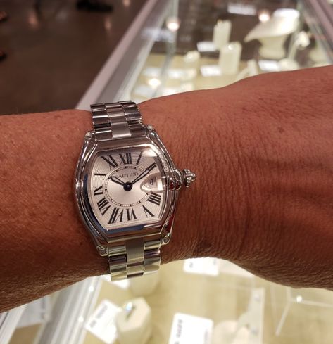 Which Cartier watch to add to my collection? (Photo of my watches included) - PurseForum Cartier Watches Women, Cartier Roadster, Trendy Watches, Cartier Panthere, Cartier Santos, Cartier Tank, Summer 22, Cartier Watch, Famous Women