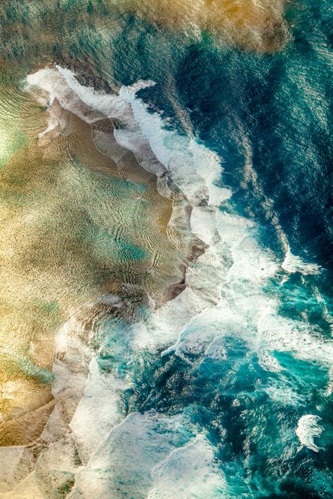 sea change | by solecism Ocean Aerial View, Africa Nature, Sea Change, Earth Art, Ocean Wallpaper, Water Water, Aerial Photo, Nothing More, Birds Eye View