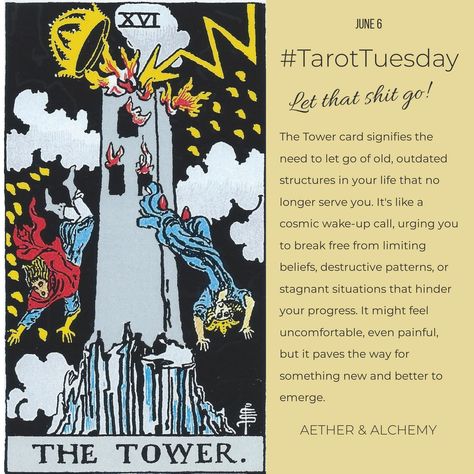 The Tower Tarot Meaning, Tarot Card The Tower, The Tower Tarot, Tarot Meanings, Tarot Learning, Wake Up Call, Embrace Change, Tarot Readings, On The Horizon