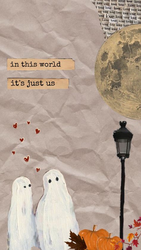 #october #fallinspo #love #ghosts #autumm Ghost In Love Drawing, Cute Ghost Couple Drawing, Ghost Couple Wallpaper, Ghost Love Aesthetic, Ghost Couple Drawing, Dancing Drawing Reference, Ghost In Love, Ghosts In Love, Anniversary Painting