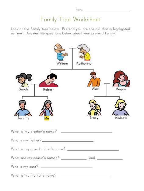 worksheets for kids | Family Tree Worksheet for Kids Worksheet For Family Members, Family Tree Esl, Family English Worksheet, Family Tree Esl Worksheet, Family Members Worksheet, Family Tree Kindergarten, Esl Family Vocabulary Worksheets, Tree Worksheet, Family Tree For Kids