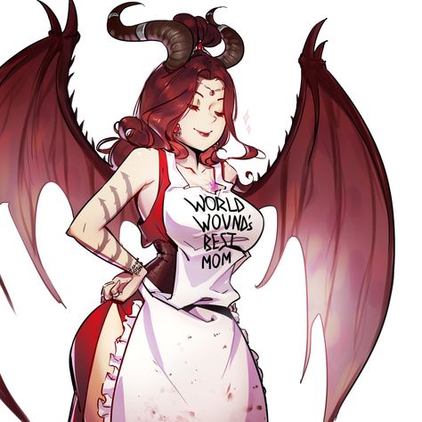 Anime Demon Female, Dragon Woman Art, Demon Oc Female, Female Demon Character Design, Dragon Girl Oc, Female Dragon Art, Wrath Demon, Anime Demon Woman, Pestilence Horseman