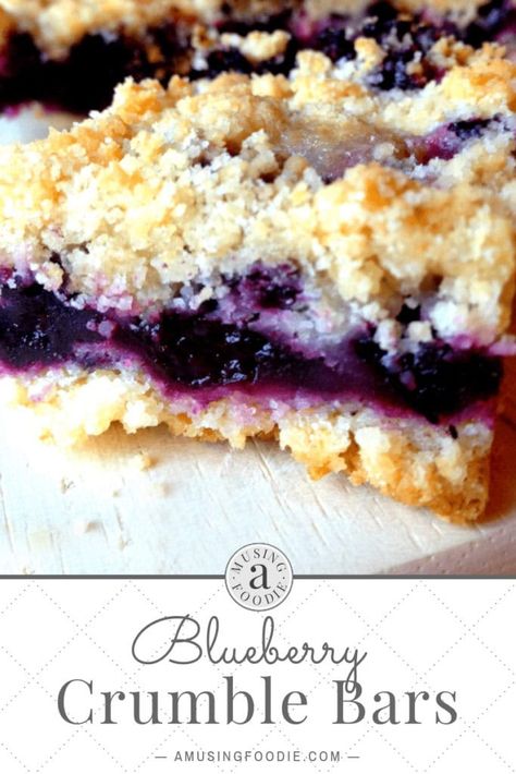 Blueberry Crumble Bars - (a)Musing Foodie Gin Mojito, Sandwich Casserole, Blueberry Crumble Bars, Blueberry Desserts, Blueberry Crumble, Crumble Bars, Blueberry Recipes, Cheese Sandwich, Brownie Bar