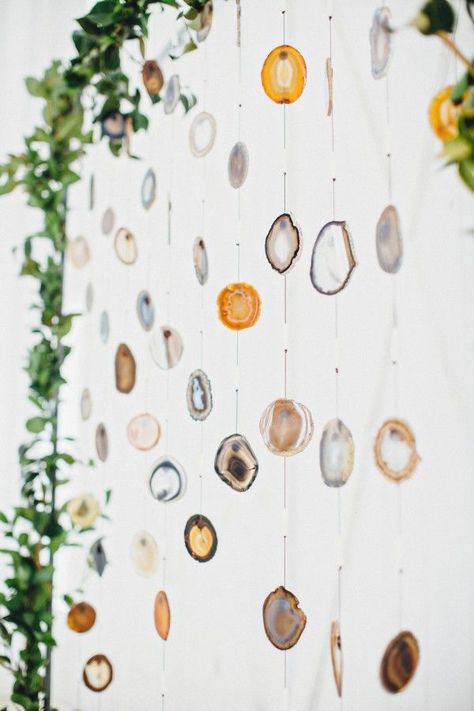 If unique wedding decor is what you seek, look no further than this agate slice ceremony backdrop designed by Blooming House Creative for this gorgeous sty Geode Wedding, Agate Wedding, Unique Wedding Decor, Wedding Ceremony Backdrop, Tahoe Wedding, Backdrop Design, Ceremony Backdrop, Wedding Ceremonies, Agate Slice