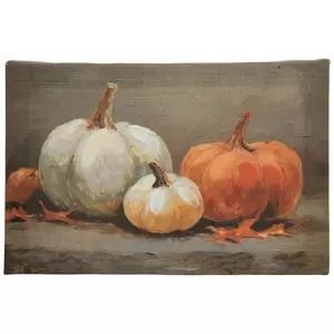 Hobby Lobby Thanksgiving Tabletop Decor, Green Pumpkins, Thanksgiving Wall Art, Pumpkin Canvas, Wall Decor Hobby Lobby, Still Life Paintings, Fall Throw Pillows, Green Pumpkin, Life Paintings