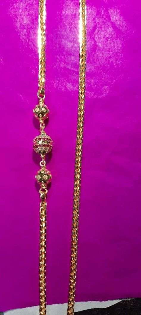 Thali Chain Designs Gold Latest South Indian, Tali Chain Designs Gold, Thali Chain Designs Gold Latest, Thali Chain Designs Gold, Mugappu Design, Chain Designs Gold, Thali Chains, Thali Chain, Indian Gold Necklace Designs