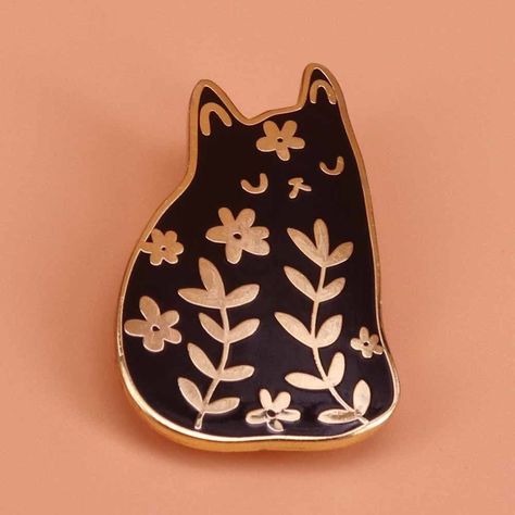 Rabbit Family, Cat Enamel Pin, Floral Pins, Ceramic Ideas, Cat Hat, Cat Brooch, Cat Lover Gift, Fat Cats, Women Shirt