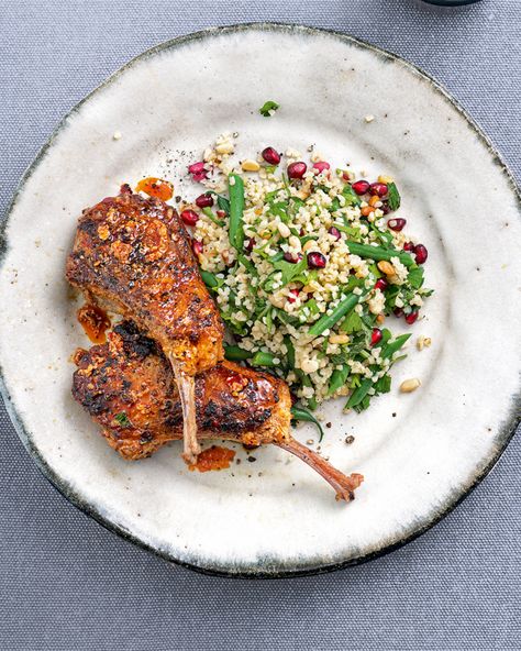 Lamb Tagine Recipe, Moroccan Lamb Tagine, Easy Lamb Recipes, Clodagh Mckenna, Lamb Cutlets, Celebrity Chef Recipes, Lamb Shank Recipe, Spiced Lamb, Yogurt Marinade