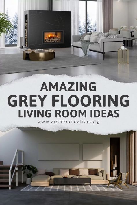 40 Amazing Grey Flooring Living Room Ideas 2024 Living Room Furniture With Grey Floors, Light Grey Floors Living Room, Grey Floor Living Room Ideas Cozy, Decorating With Grey Floors, Grey Tiles Living Room Interior Design, Grey Vinyl Flooring Living Room, Gray Flooring Living Room Decor, Dark Gray Floors Living Room, Gray Floors Living Room