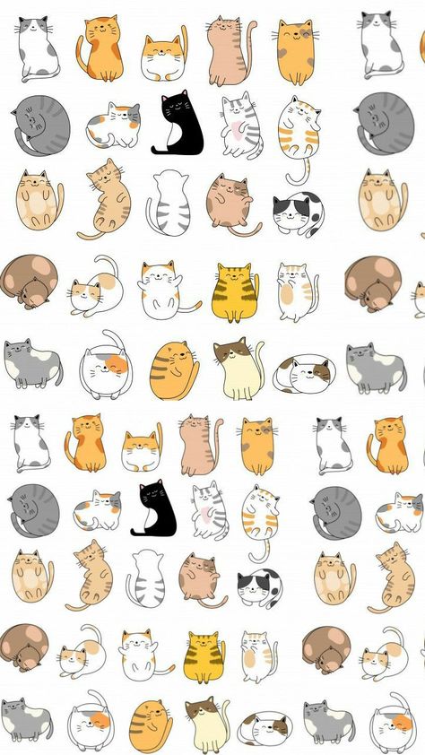 Bujo Cat Theme, Vintage Paper Printable, Gym Wall Decor, Emoji Stickers, Tattoo Art Drawings, Journal Stickers, Cat Theme, Printable Stickers, Vintage Paper