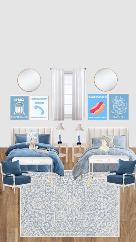 Unc Chapel Hill Dorm, Unc Dorm, Unc Chapel Hill, Dorm Room Inspiration, Chapel Hill, College Dorm, Dorm Decorations, Your Aesthetic, Connect With People