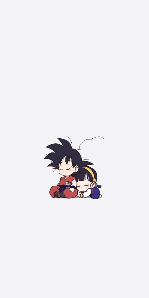 Cute Couple Wallpaper For 2 Phones Anime, Chi Chi Pfp, Couple Wallpapers For 2 Phones, Goku Aesthetic, Dbz Art Goku, Chichi And Goku, Db Wallpaper, Goku Tattoo, Dragon Ball Aesthetic