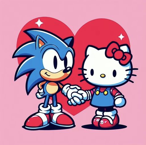 Cartoon Town, Sister Cards, Hello Kitty Images, My Fantasy World, Hello Kitty Art, Sanrio Wallpaper, Sonic Art, Cute Profile Pictures, Hello Kitty Wallpaper