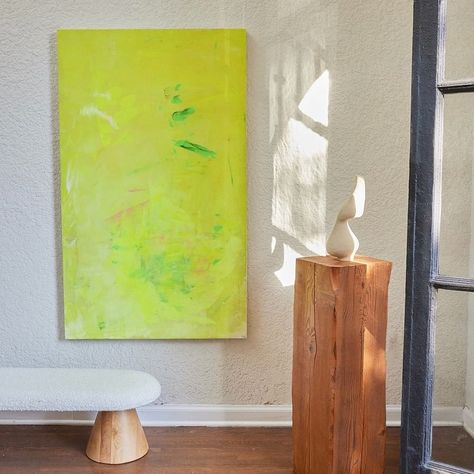 Tappan offers original paintings from some of the best-emerging artists in the world. Buy a new piece for your home today. | Instagram Philosophy Painting, Ali Beletic, Large Abstract Paintings, Neon Sculpture, Neon Abstract, Eva Chen, Music Practice, Conceptual Artist, Abstract Painters