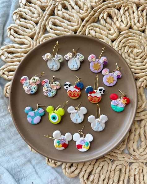 Our 2nd Release for our Disney Collection is coming this Sunday @ 7pm CT! Disney Inspired Clay Earrings, Clay Disney Earrings, Polymer Clay Disney Earrings, Disney Polymer Clay Earrings, Disney Clay Earrings, Disney Clay Charms, Coastal Creations, Polymer Clay Disney, Earring Inspo