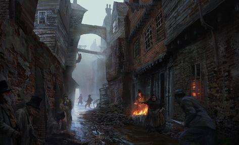 Assassins Creed Syndicate, Fantasy Town, Bg Design, Victorian London, Landscape Concept, London Places, Fantasy City, Fantasy Places, Fantasy Concept Art