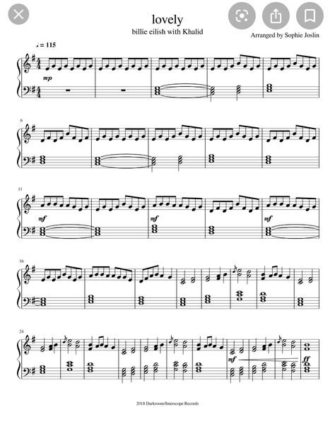 Lovely Piano Notes, Lovely By Billie Eilish, Beginner Violin Sheet Music, Lovely Piano, Piano Sheet Music Beginners, Easy Violin Sheet Music, Popular Piano Sheet Music, Piano Songs Sheet Music, Piano Music Easy