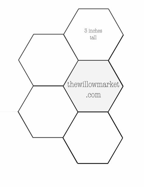 Hexagon Templates for Sewing a Hexie Quilt – 2 Inch, 2 1/2 Inch, and Three Inch Patterns – The Willow Market Hexagon Template, Lap Book Templates, Girl Quilts Patterns, Hexagon Print, Paper Piercing, Hexie Quilt, English Paper Piecing Quilts, Quilt Square Patterns, Quilting Templates