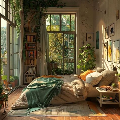 Lofi Aesthetic Room Decor, Lofi Bedroom, Dream House Rooms, Dream Room Inspiration, Future Apartment, Dream House Interior, Apartment Inspiration, Cozy Room, Room Inspiration Bedroom