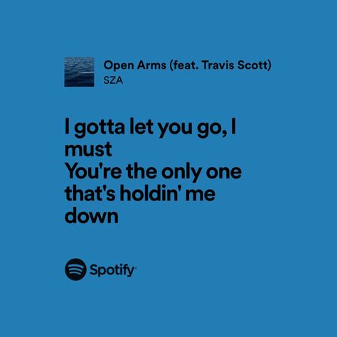 open arms / sza ft. travis scott Open Arms Sza Lyrics, Open Arms Sza, Sza Travis Scott, Find Real Love, Favorite Lyrics, Open Arms, Music Taste, Now Is The Time, Be Okay