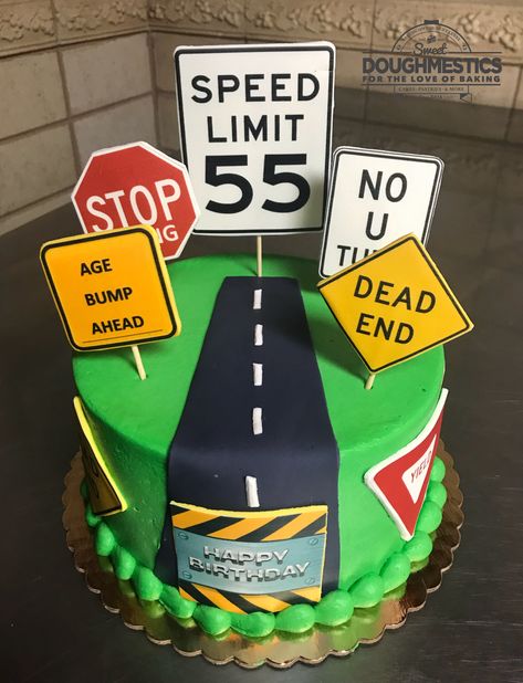 55th Birthday Cake by Sweet Doughmestics Over The Hill Cake For Men, 55 Birthday Ideas For Men, 55th Birthday Party Ideas, Boys 16th Birthday Cake, 55 Birthday, Over The Hill Cakes, Happy 55th Birthday, Boy 16th Birthday, 50 Party