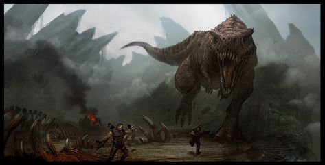 Video Game Art - Turok concept promo artwork Dinosaur Pc Wallpaper, Reptile Reference, Dinosaur Wallpapers, Dinosaur Books, Monster Hunter Series, Monster Hunter Art, Dinosaur Wallpaper, Jurassic World Dinosaurs, Ark Survival Evolved