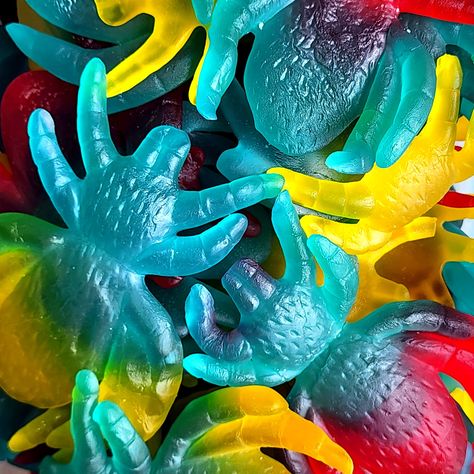 Guess what just crawled into our recent UK shipment? 🇬🇧 🕷️ The NEW Giant Gummy Spiders! 🕷️ These guys are massive, measuring about 11 cm x 7 cm. They are a yummy, fruity flavour! 🕸️ Gummy Aesthetic, Gummy Worm Aesthetic, Sour Gummy Worms Aesthetic, Spiked Gummy Bears, Alcoholic Gummy Worms, Weird Candy, Jelly Gummies, 2000s Stuff, Sour Gummy Worms