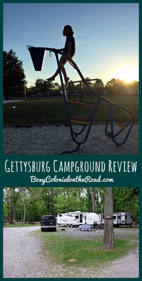 Review of our stay at Gettysburg Campground in Pennsylvania Starting A Campground, Owning A Campground, Opening A Campground, Gettysburg Campground, Best Camper, Ludington State Park, Camping In Pennsylvania, Elkmont Campground, Congaree National Park