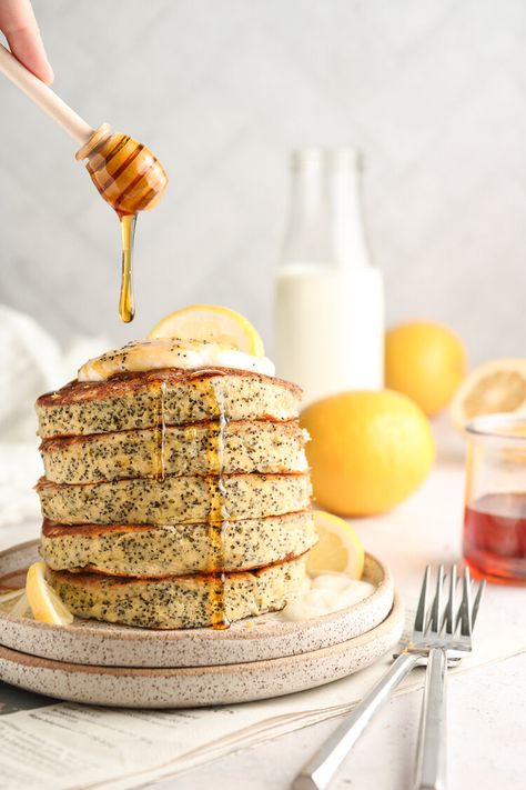 Poppyseed Pancakes, Lemon Recipes Healthy, Chicken On The Grill, Lemon Poppyseed Pancakes, Lemon Pancakes, Lemon Ricotta Pancakes, Ricotta Pancakes, Lemon Ricotta, Lemon Poppyseed