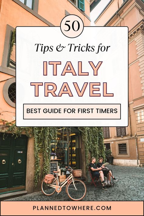 Get all of the Tips, Tricks, Advice, Do's, and Do Not's to know before your trip to Italy. Know what to wear, how to get around, best places to eat, and how to plan your day. Plus, read for safety tips and money tips. Have all of your Italy Travel Tips, all in one spot! Italy Trip Planning, Visiting Italy, Dining Etiquette, Plan Your Day, Italy Itinerary, Trip To Italy, Explore Italy, Places In Italy, Mediterranean Cruise