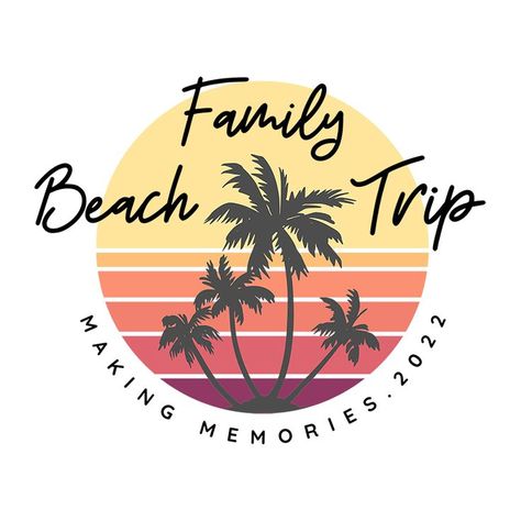 family trip, family vacation, family travel, family getaway, family holiday, family beach vacation, beach vacation, tropical island, summer vacation, beach, ocean, sea, palm trees, sunset, family beach vacation 2022, family beach trip 2022, making memories 2022, matching vacation t shirts, matching vacation goods, vacay, vacay mode, on vacay, vacay time, vacaytime Family Beach Vacation Shirts, Family Vacation Tshirts, Relaxing Beach, Family Beach Trip, Matching T Shirts, Personalized Matches, Custom Design Shirts, Beach Design, Family Beach