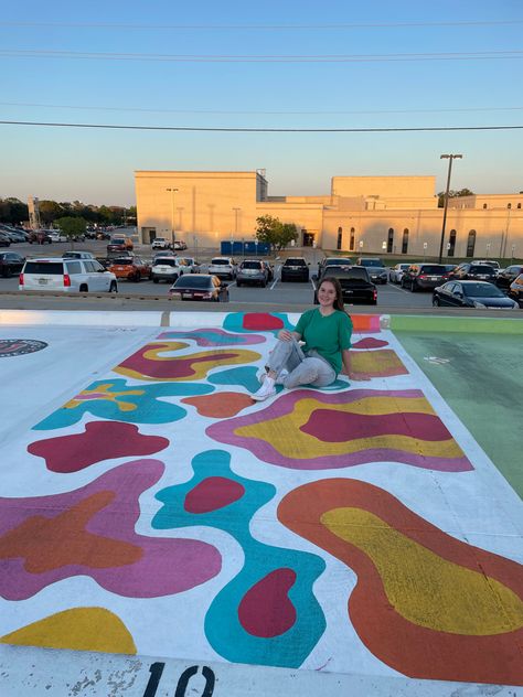 Painted Parking Spots Senior Easy, Parking Lot Painting Ideas, Senior Parking Spaces Easy, Senior Spots Painting, Simple Parking Spot Painting, Parking Spot Painting Ideas, Senior Parking Spaces Funny, Painted Parking Spaces Ideas, Painted Parking Spots