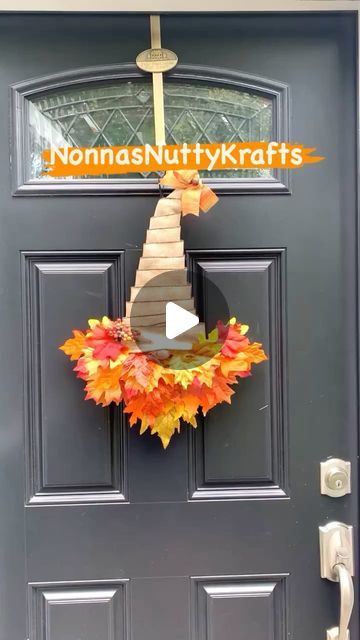 Gnome Fall Door Hanger | Instagram Gnome Fall, Fall Door Hanger, Sock Toys, Fall Door Hangers, Fall Door, Door Hanger, Door Hangers, Hangers, Toys