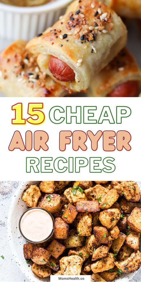 If you are someone who is always in a rush and on a budget, I have here 15 cheap air fryer recipes you will love! #airfryer #healthyrecipes #cheaprecipes Airfryer Recipes Cheap, Cheap Air Fryer Dinner Recipes, Airfryer Recipes College, Air Fryer Meals For College Students, Air Fryer Recipes On A Budget, Air Fryer Recipes Easy Dinner Chicken, Frozen Air Fryer Recipes, Cheap And Easy Air Fryer Recipes, Easy College Airfryer Meals